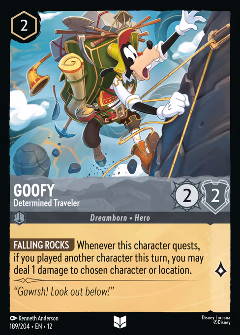 Goofy - Determined Traveler (Wilds Unknown #189)