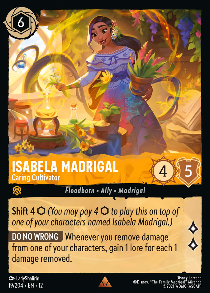 Isabela Madrigal - Caring Cultivator — Wilds Unknown #19 (Disney Lorcana card)