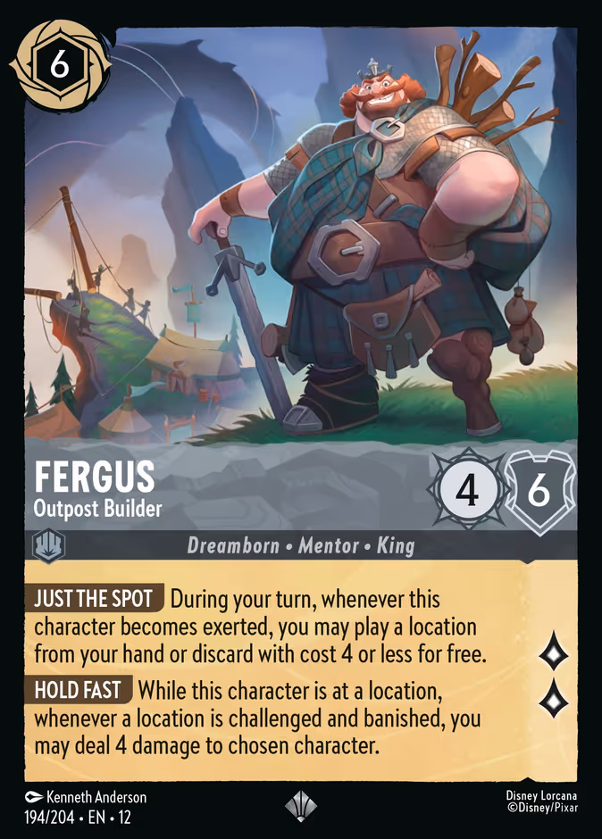 Fergus - Outpost Builder — Wilds Unknown #194 (Disney Lorcana card)