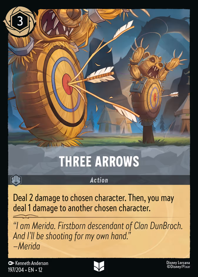 Three Arrows — Wilds Unknown #197 (Disney Lorcana card)