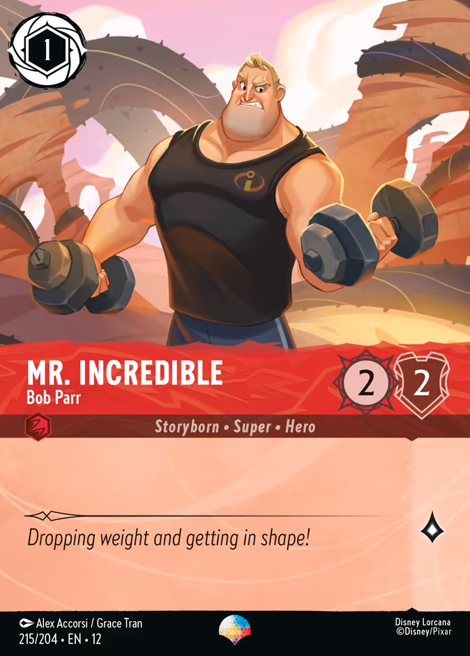 Mr. Incredible - Bob Parr — Wilds Unknown #215 (Disney Lorcana card)