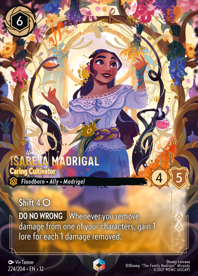 Isabela Madrigal - Caring Cultivator — Wilds Unknown #224 (Disney Lorcana card)
