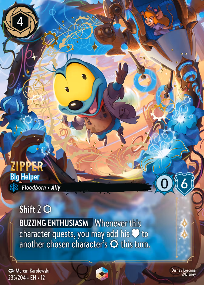 Zipper - Big Helper — Wilds Unknown #235 (Disney Lorcana card)