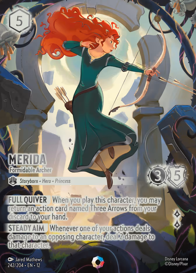 Merida - Formidable Archer — Wilds Unknown #242 (Disney Lorcana card)