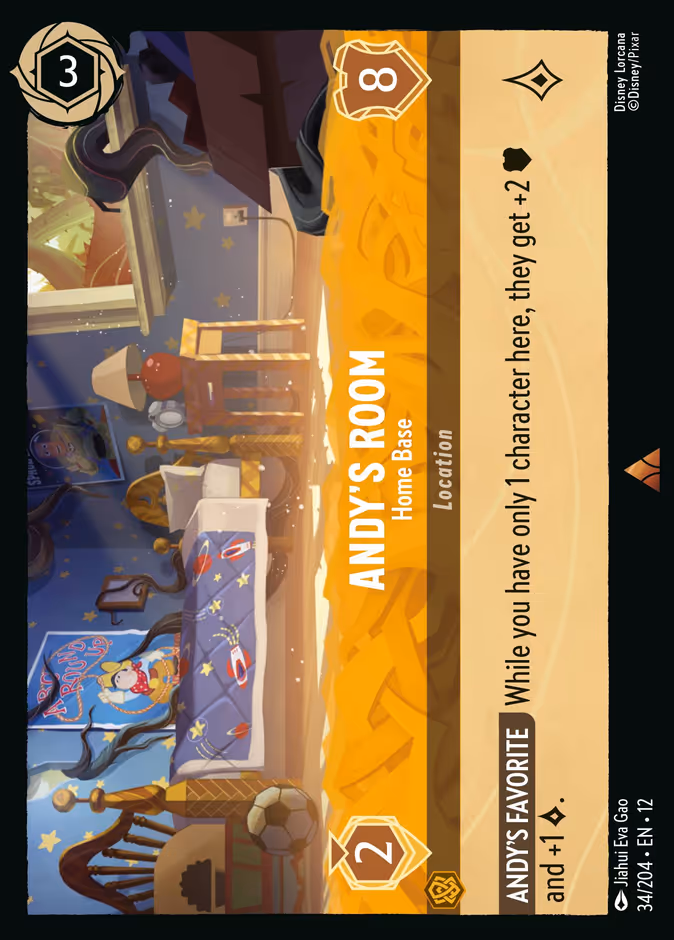 Andy's Room - Home Base — Wilds Unknown #34 (Disney Lorcana card)