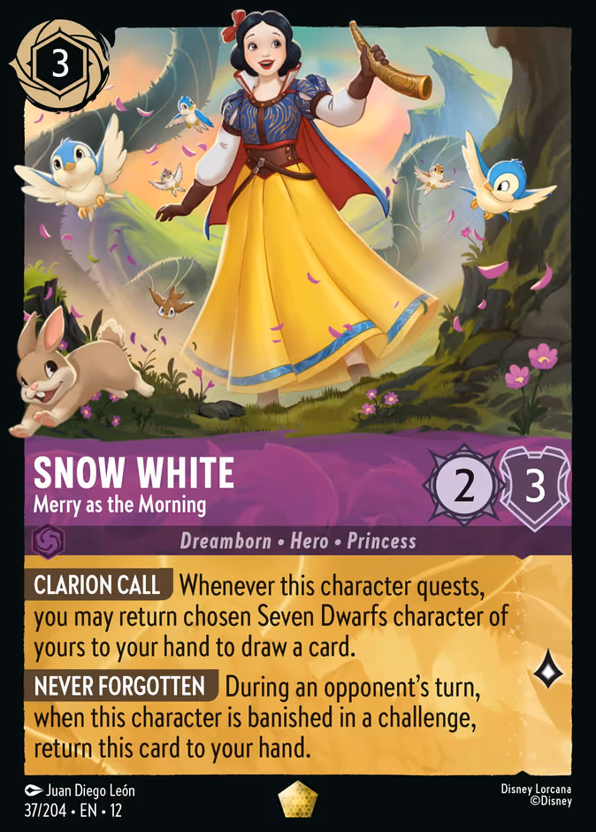 Snow White - Merry as the Morning — Wilds Unknown #37 (Disney Lorcana card)