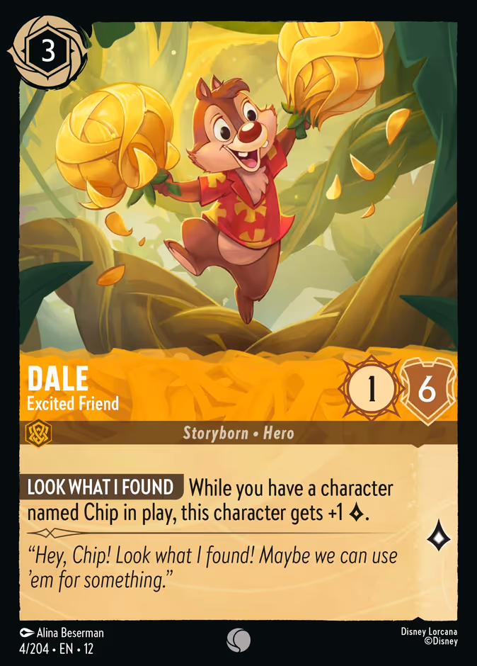 Dale - Excited Friend — Wilds Unknown #4 (Disney Lorcana card)