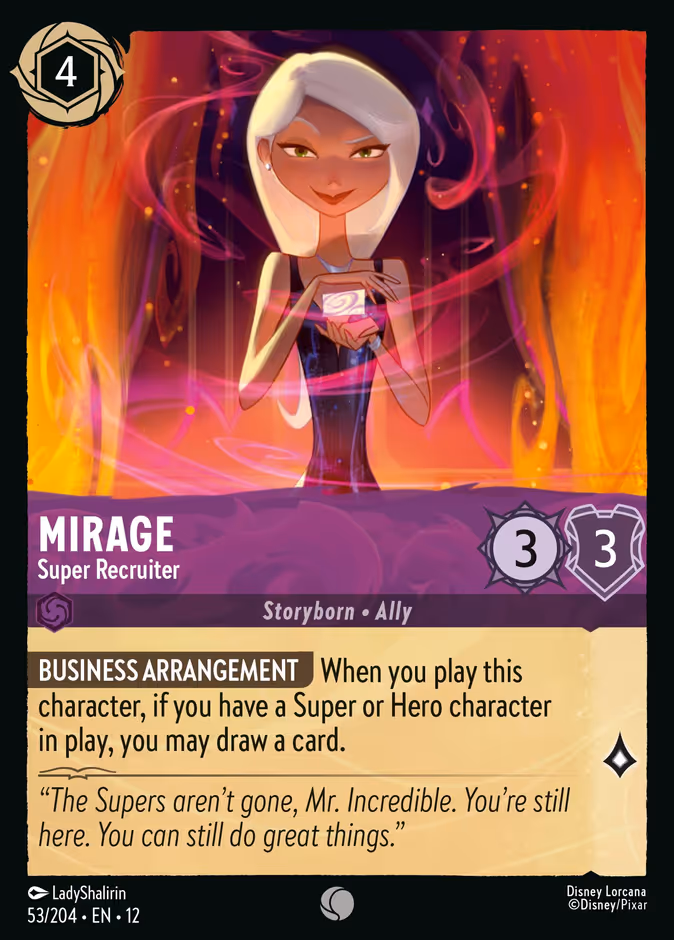 Mirage - Super Recruiter — Wilds Unknown #53 (Disney Lorcana card)