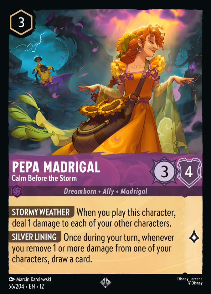 Pepa Madrigal - Calm Before the Storm — Wilds Unknown #56 (Disney Lorcana card)