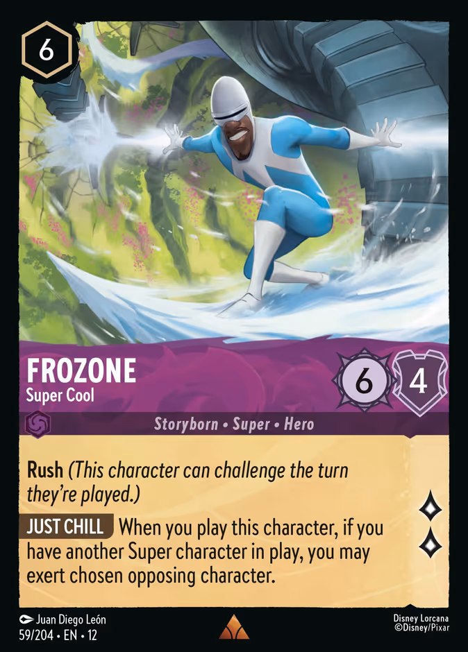 Frozone - Super Cool — Wilds Unknown #59 (Disney Lorcana card)