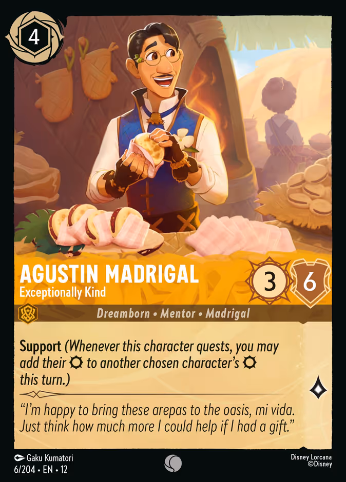 Agustin Madrigal - Exceptionally Kind — Wilds Unknown #6 (Disney Lorcana card)