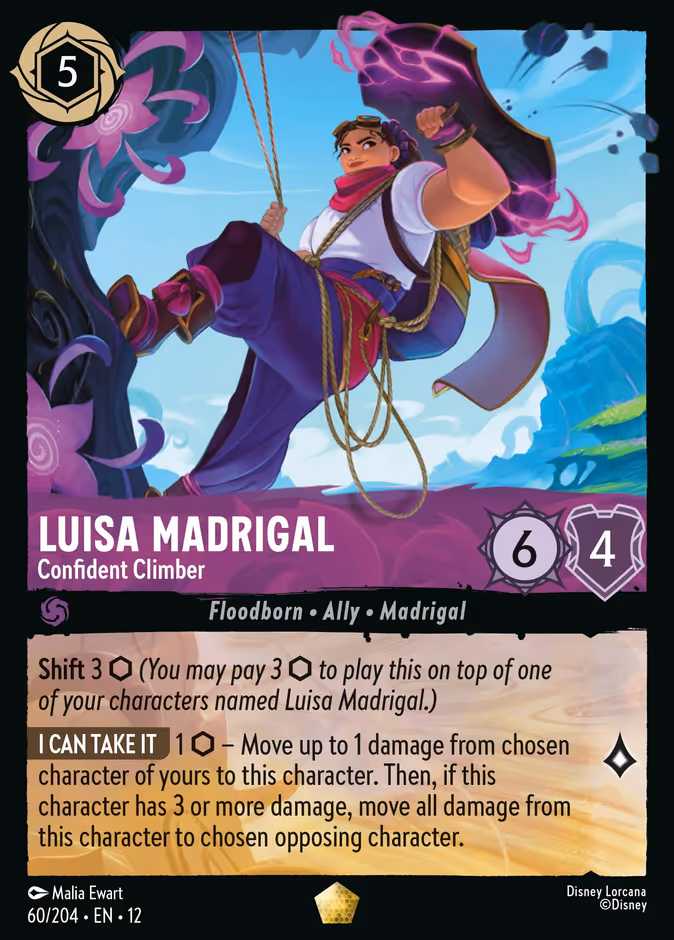Luisa Madrigal - Confident Climber — Wilds Unknown #60 (Disney Lorcana card)