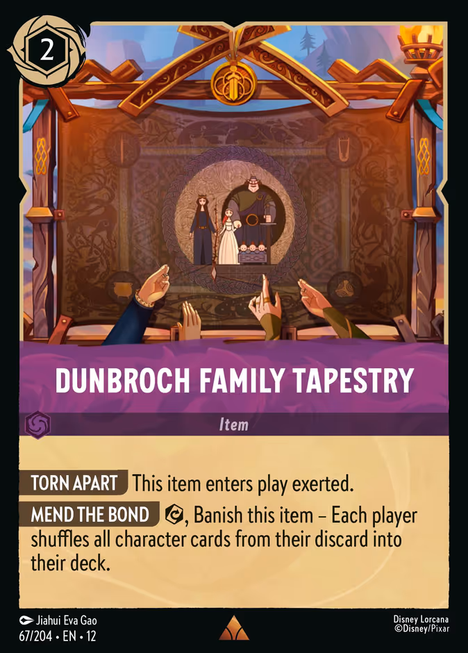 DunBroch Family Tapestry — Wilds Unknown #67 (Disney Lorcana card)