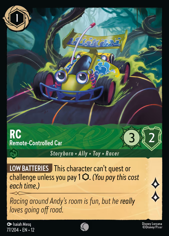 RC - Remote-Controlled Car — Wilds Unknown #77 (Disney Lorcana card)
