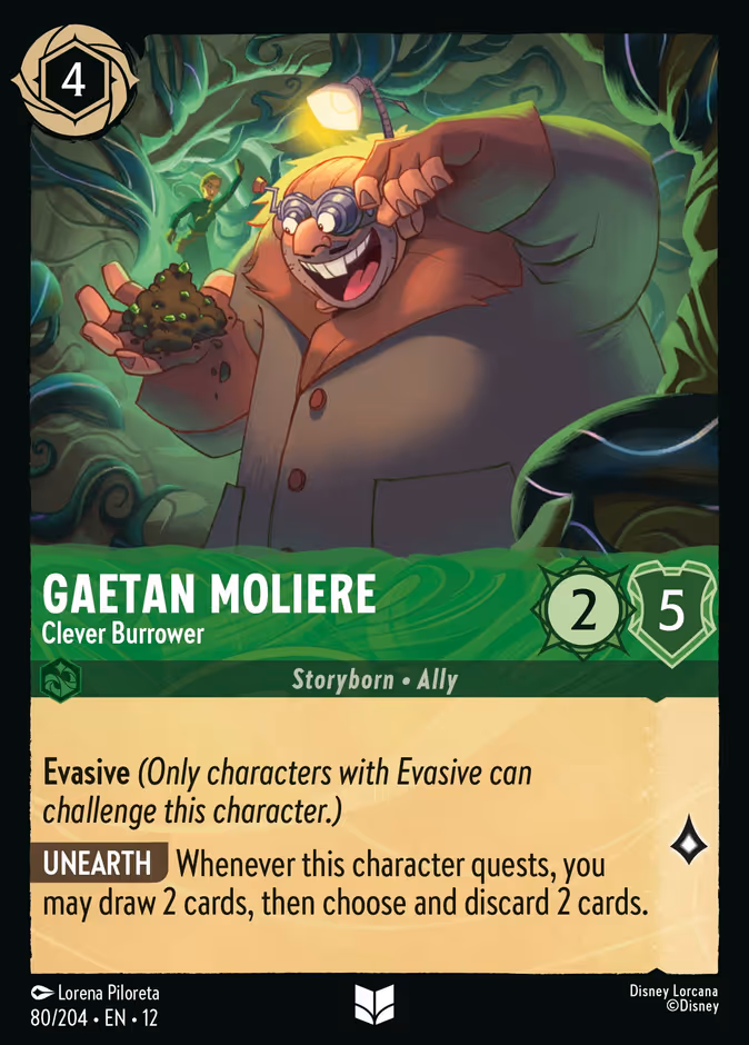 Gaetan Moliere - Clever Burrower — Wilds Unknown #80 (Disney Lorcana card)