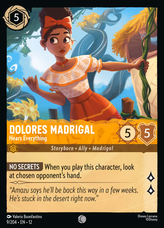 Dolores Madrigal - Hears Everything — Wilds Unknown #9 (Disney Lorcana card)