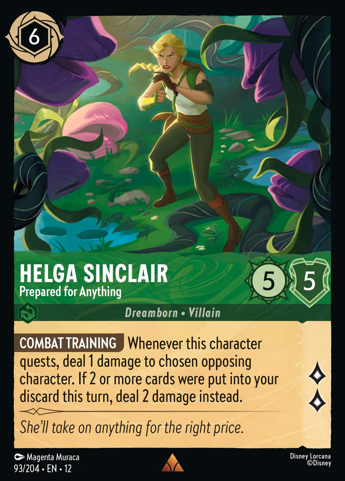 Helga Sinclair - Prepared for Anything — Wilds Unknown #93 (Disney Lorcana card)
