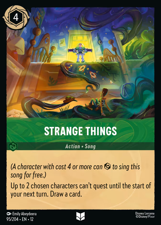 Strange Things — Wilds Unknown #95 (Disney Lorcana card)