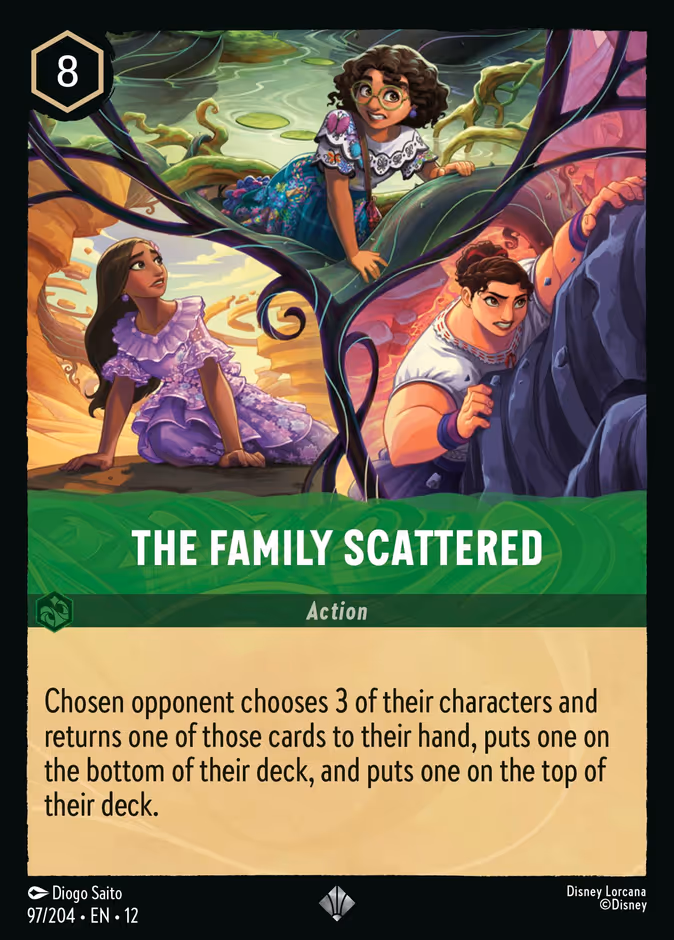The Family Scattered — Wilds Unknown #97 (Disney Lorcana card)
