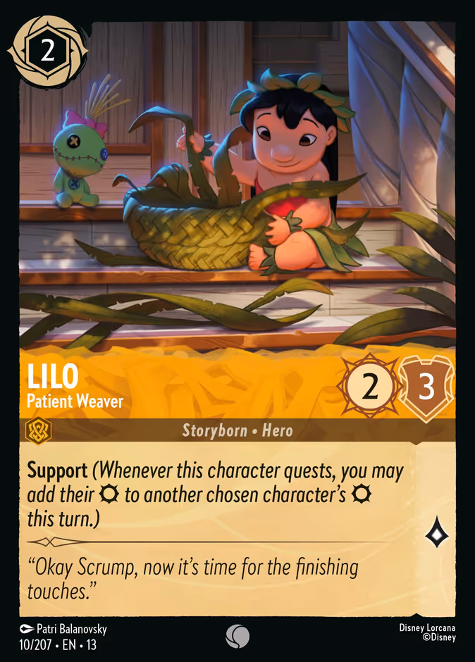 Lilo - Patient Weaver — Attack of the Vine! #10 (Disney Lorcana card)