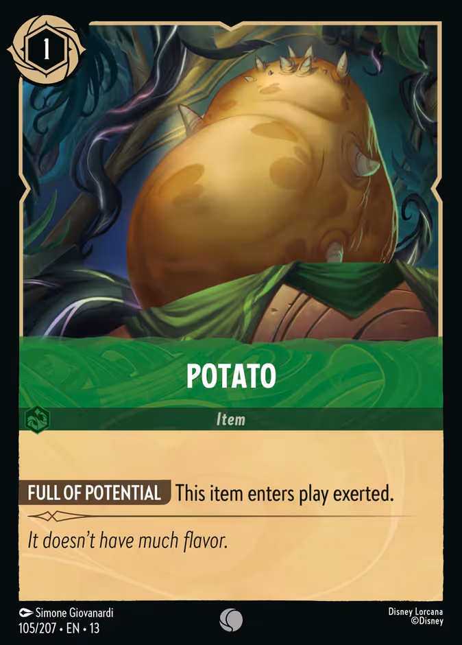 Potato — Attack of the Vine! #105 (Disney Lorcana card)