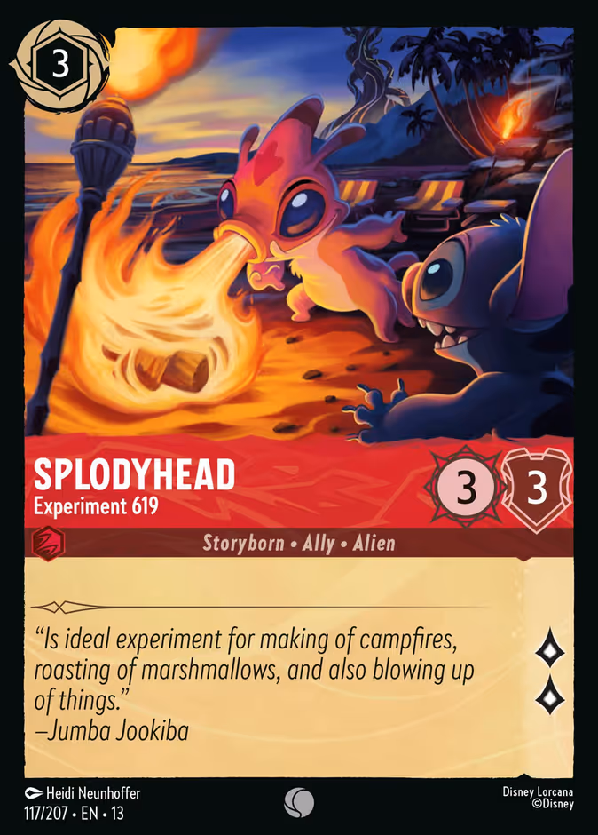 Splodyhead - Experiment 619 — Attack of the Vine! #117 (Disney Lorcana card)