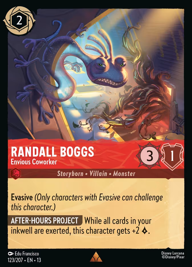 Randall Boggs - Envious Coworker — Attack of the Vine! #123 (Disney Lorcana card)