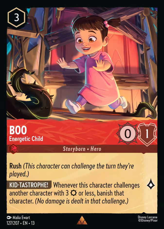 Boo - Energetic Child — Attack of the Vine! #127 (Disney Lorcana card)