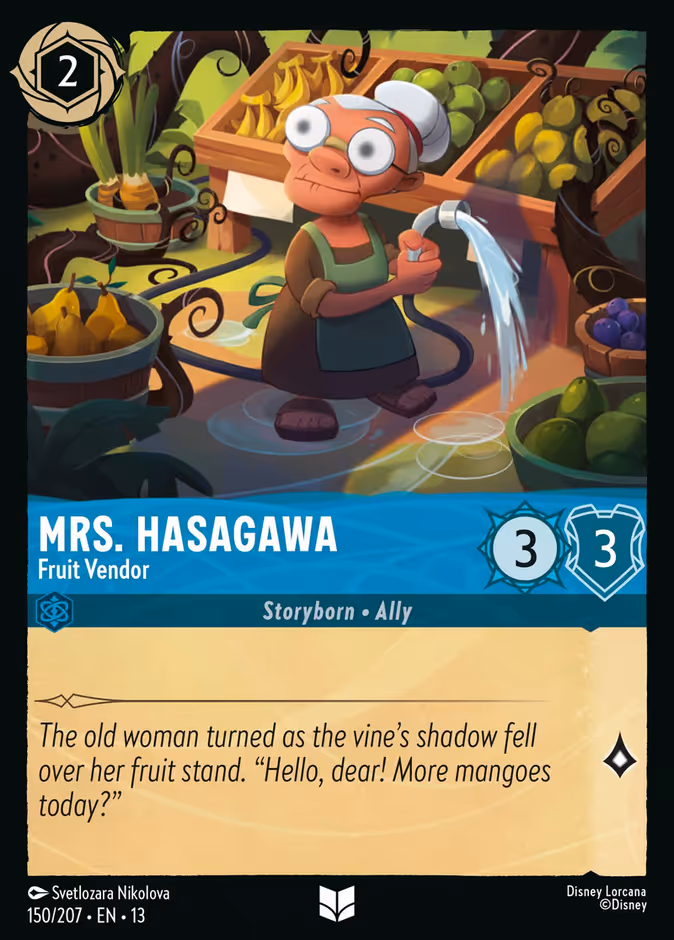 Mrs. Hasagawa - Fruit Vendor — Attack of the Vine! #150 (Disney Lorcana card)