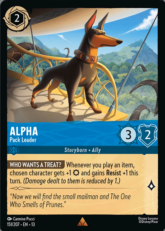 Alpha - Pack Leader — Attack of the Vine! #151 (Disney Lorcana card)