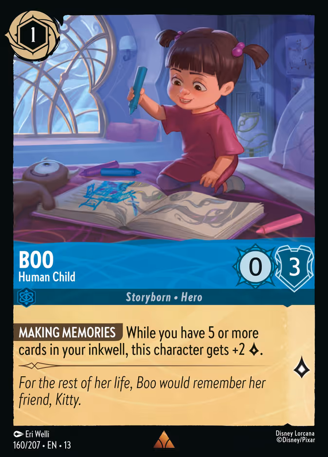Boo - Human Child — Attack of the Vine! #160 (Disney Lorcana card)
