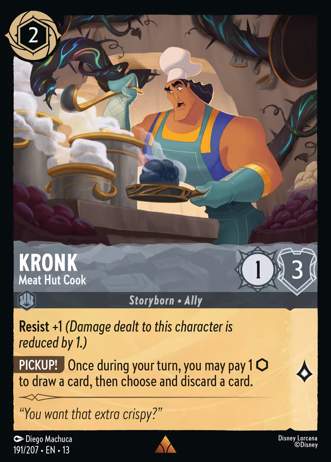 Kronk - Meat Hut Cook — Attack of the Vine! #191 (Disney Lorcana card)
