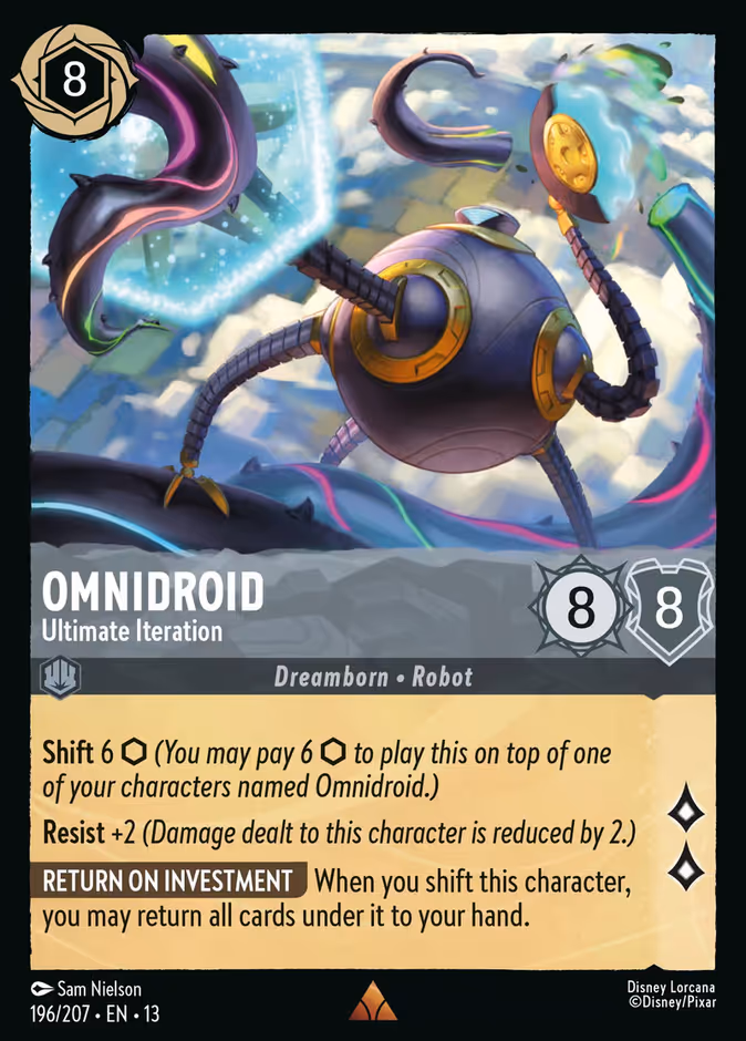 Omnidroid - Ultimate Iteration — Attack of the Vine! #196 (Disney Lorcana card)
