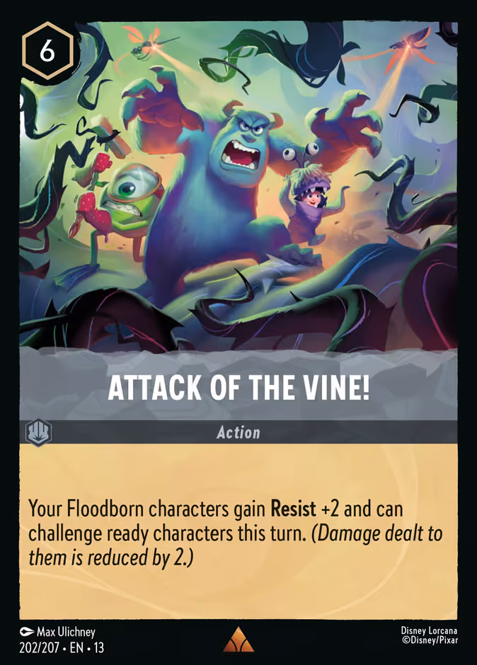 Attack of the Vine! — Attack of the Vine! #202 (Disney Lorcana card)
