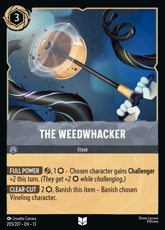 The Weedwhacker — Attack of the Vine! #205 (Disney Lorcana card)