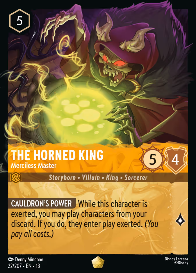 The Horned King - Merciless Master — Attack of the Vine! #22 (Disney Lorcana card)