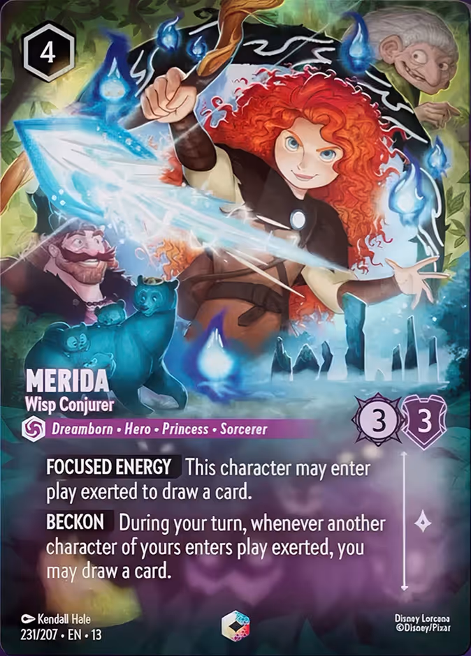 Merida - Wisp Conjurer — Attack of the Vine! #231 (Disney Lorcana card)