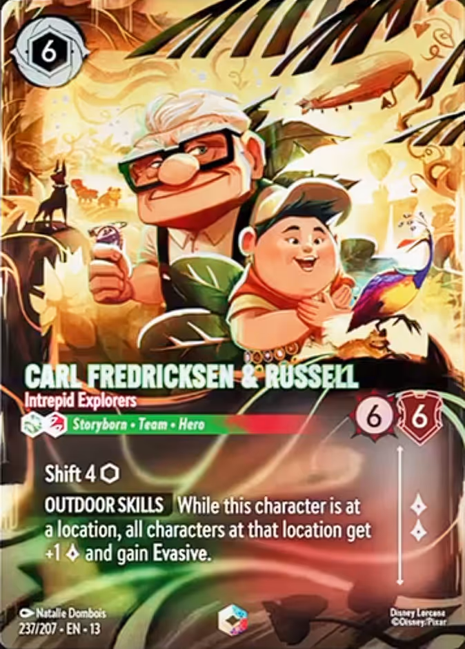 Carl Fredricksen & Russell - Intrepid Explorers — Attack of the Vine! #237 (Disney Lorcana card)
