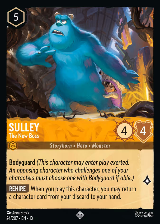 Sulley - The New Boss — Attack of the Vine! #24 (Disney Lorcana card)