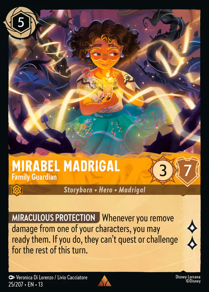 Mirabel Madrigal - Family Guardian — Attack of the Vine! #25 (Disney Lorcana card)