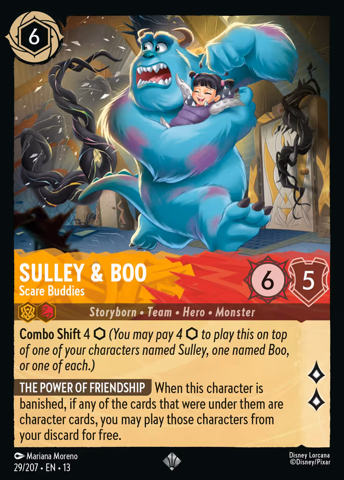 Sulley & Boo - Scare Buddies — Attack of the Vine! #29 (Disney Lorcana card)