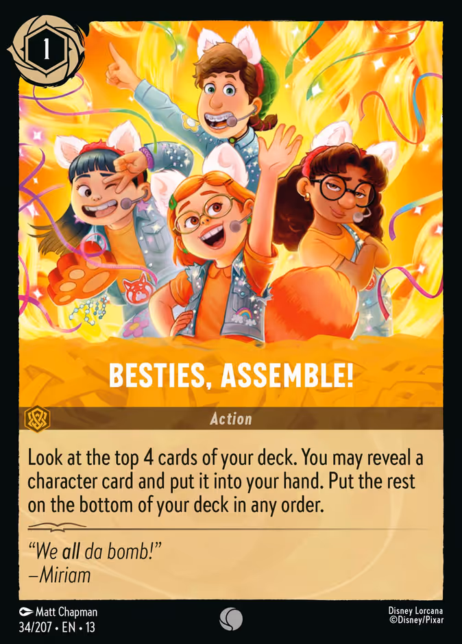 Besties, Assemble! — Attack of the Vine! #34 (Disney Lorcana card)