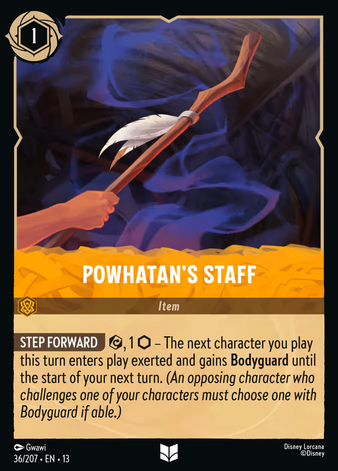 Powhatan's Staff — Attack of the Vine! #36 (Disney Lorcana card)
