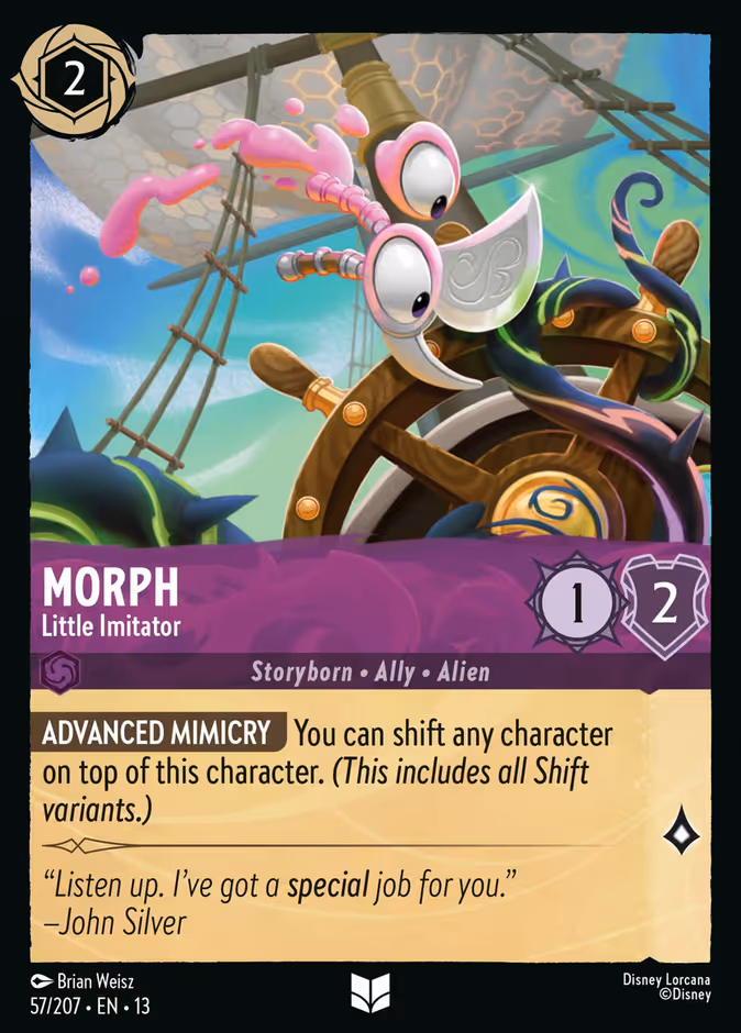 Morph - Little Imitator — Attack of the Vine! #57 (Disney Lorcana card)