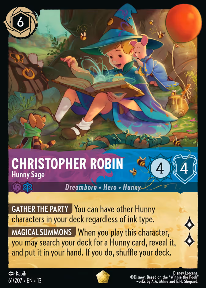 Christopher Robin - Hunny Sage — Attack of the Vine! #61 (Disney Lorcana card)