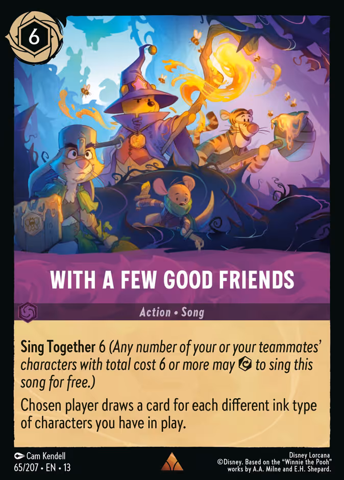 With a Few Good Friends — Attack of the Vine! #65 (Disney Lorcana card)