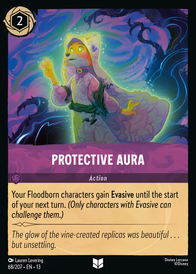 Protective Aura — Attack of the Vine! #68 (Disney Lorcana card)