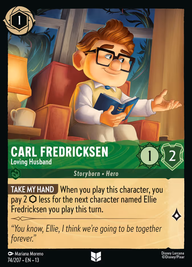 Carl Fredricksen - Loving Husband — Attack of the Vine! #74 (Disney Lorcana card)