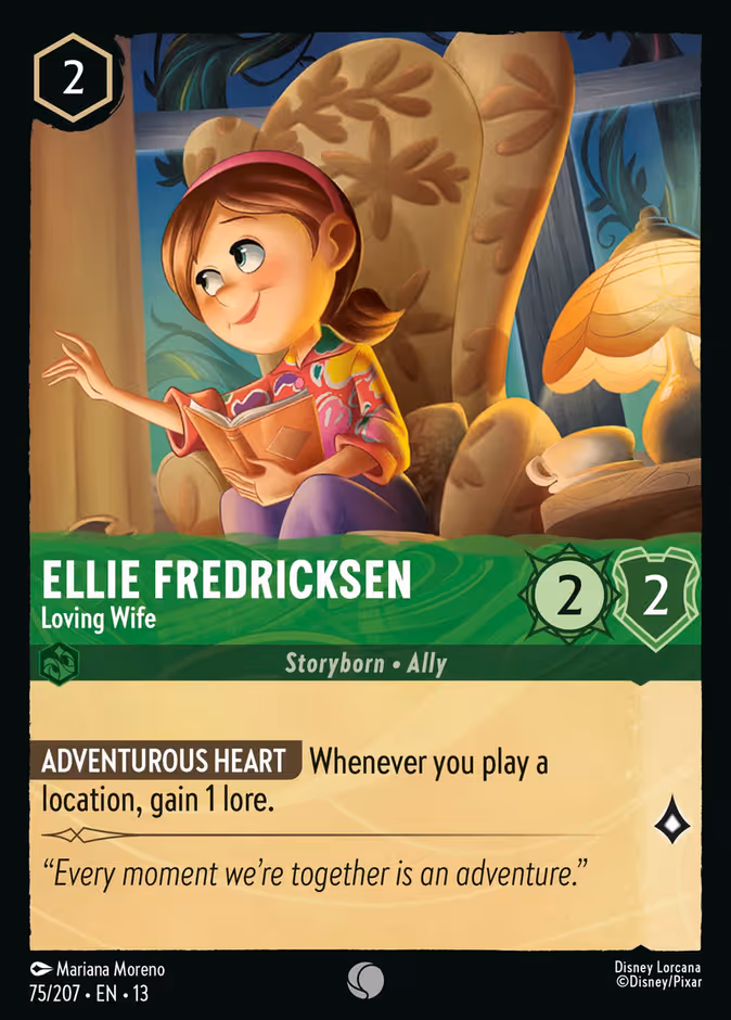 Ellie Fredricksen - Loving Wife — Attack of the Vine! #75 (Disney Lorcana card)