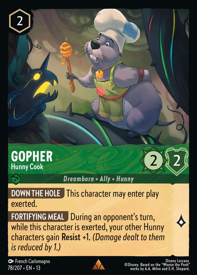 Gopher - Hunny Cook — Attack of the Vine! #78 (Disney Lorcana card)